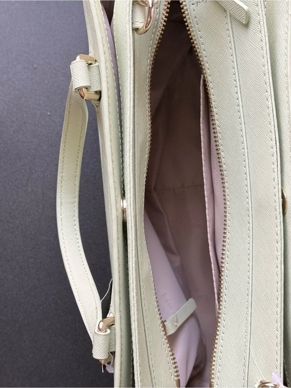 kate spade Mint Green Saffiano Leather Satchel